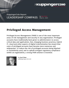 2020 KuppingerCole Leadership Compass for Privileged Access Management