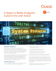 5 Steps to Battle Endpoint Cybercrime with KACE