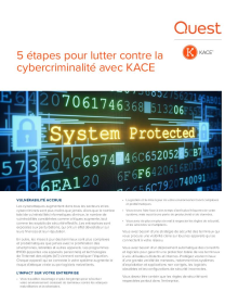 5 étapes pour lutter contre la cybercriminalité avec KACE