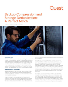 Backup Compression and Storage Deduplication - A Perfect Match?