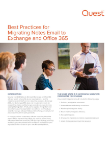 Best Practices for Migrating Notes Email to Exchange and Office 365