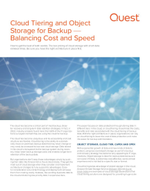 Cloud Tiering and Object Storage for Backup — Balancing Cost and Speed