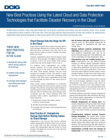 DCIG Report - Using the cloud for disaster recovery