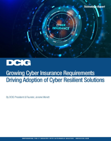 DCIG Report on Cyber Insurance and Data Protection Requirements
