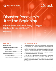 Disaster Recovery’s Just the Beginning
