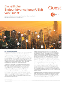 Einheitliche Endpunktverwaltung (UEM) von Quest
