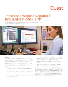 EnterpriseEnterprise Reporterで 最も使用される10のレポート