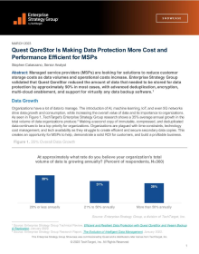 Quest® QoreStor®  Is Making Data Protection More Cost and Performance Efficient for MSPs