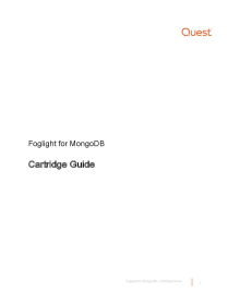 Foglight for MongoDB Technical Guide