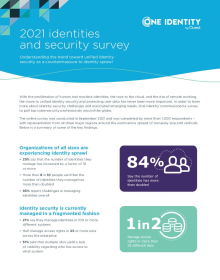 Global Survey Results 2021 – Executive Summary: Understanding the trend toward unified ide...