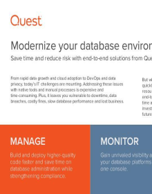 Modernize Your Database Environment