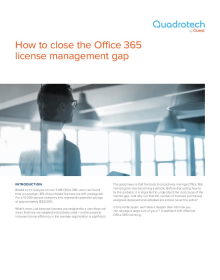 How to close the Office 365 license management gap