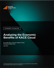 Analyzing the Economic  Benefits of KACE Cloud