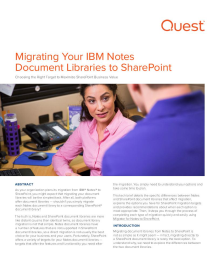 Migrating Your IBM Notes Document Libraries to SharePoint: Choosing the Right Target to Ma...