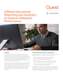 Offload Operational Reporting and Analytics to Improve Database Performance