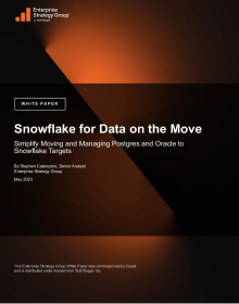 Snowflake for Data on the Move by ESG