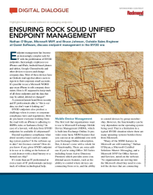 Redmond-Ensuring Rock-Solid Unified Endpoint Management