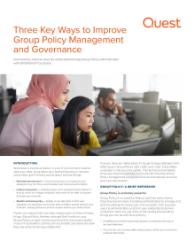 Three Key Ways to Improve Group Policy Management and Governance
