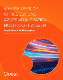 Was Sie über die Office 365 Und Azure AD Migration noch nicht Wissen