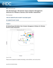 IDC MarketScape: Worldwide Client Endpoint Management Software for Windows Devices 2024 Ve...