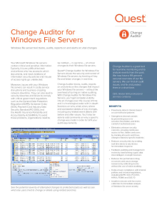 Change Auditor for Windows File Servers