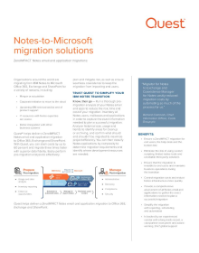 Lotus Notes-to-Microsoft migration solutions