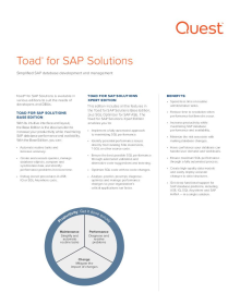 Toad for SAP Solutions