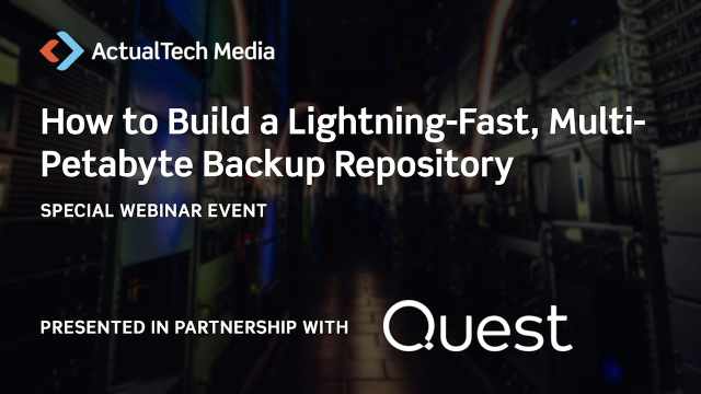 How to Build a Lightning-Fast, Multi-Petabyte Backup Repository