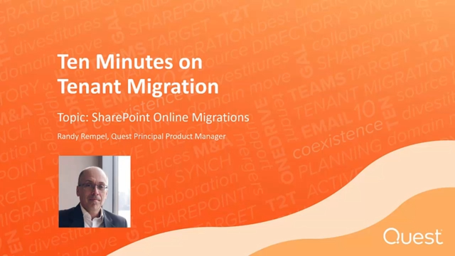 Ten Minutes on Tenant Migration - SharePoint Online